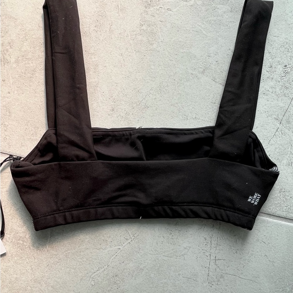 *NWT* WeWoreWhat Black Bra Top - Picture 3 of 3